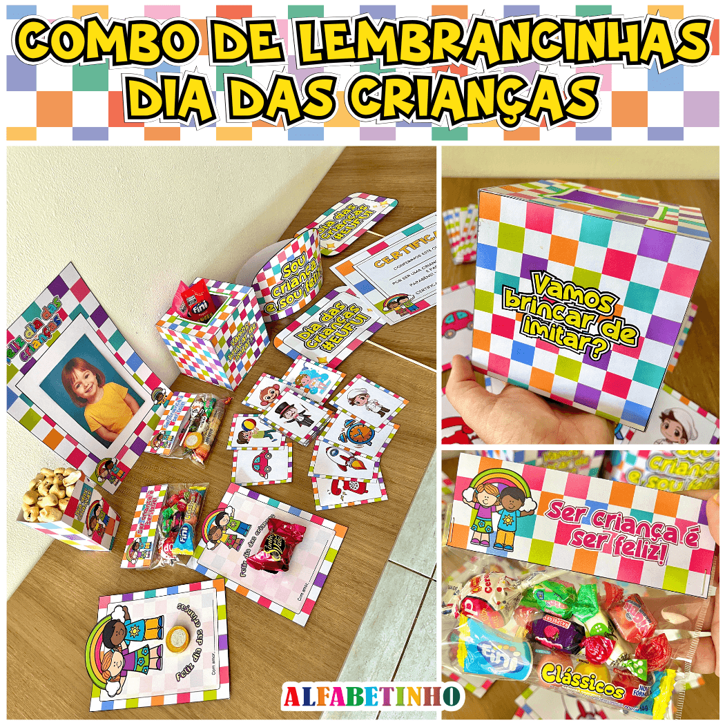 COMBO DE LEMBRANCINHAS DIA DAS CRIANÇAS
