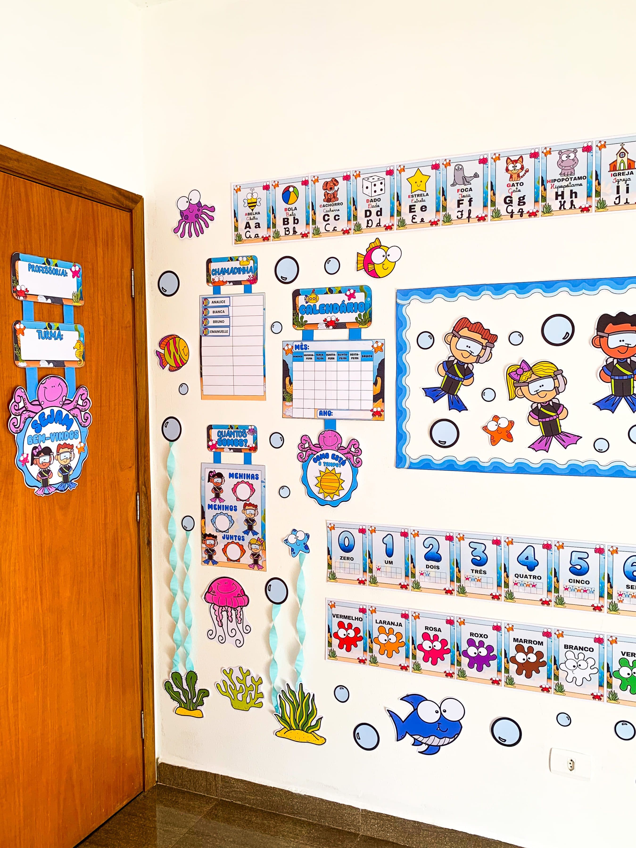 ORNAMENTAÇÃO DE SALA - FUNDO DO MAR 🐋