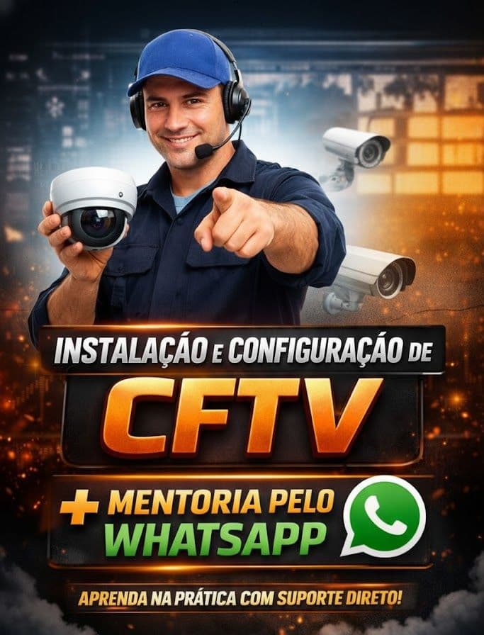 CFTV - Guia completo para instaladores e técnicos de vigilância com mentoria