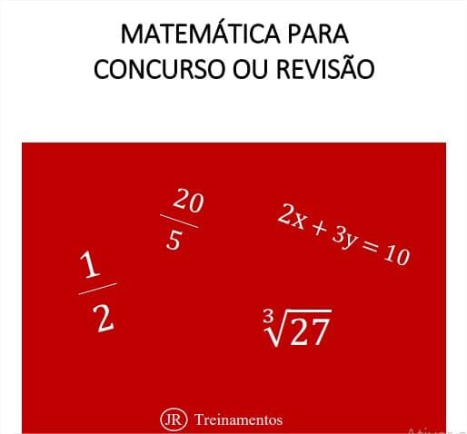 Matemática para Concurso ou Revisão