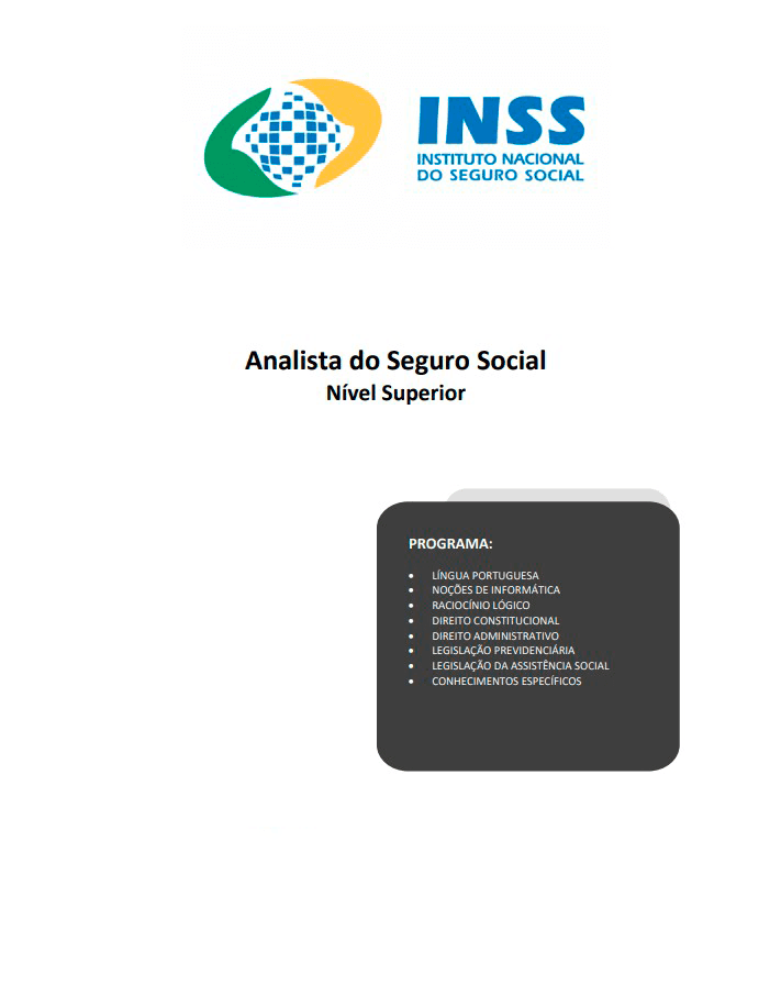 Apostila Concurso INSS 2025 - Analista de Seguro Social (Superior)
