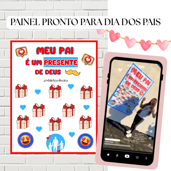 kit Painel montável DIA DOS PAIS - pronto para imprimir!