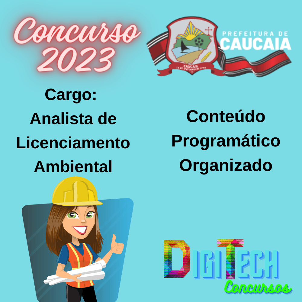 Conteúdo Programático Organizado - Analista de Licenciamento Ambiental - Concurso de Caucaia 2023