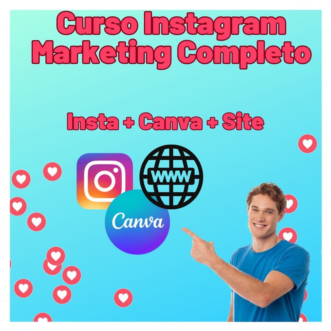 Curso de Instagram Market Completo + Canva + Site
