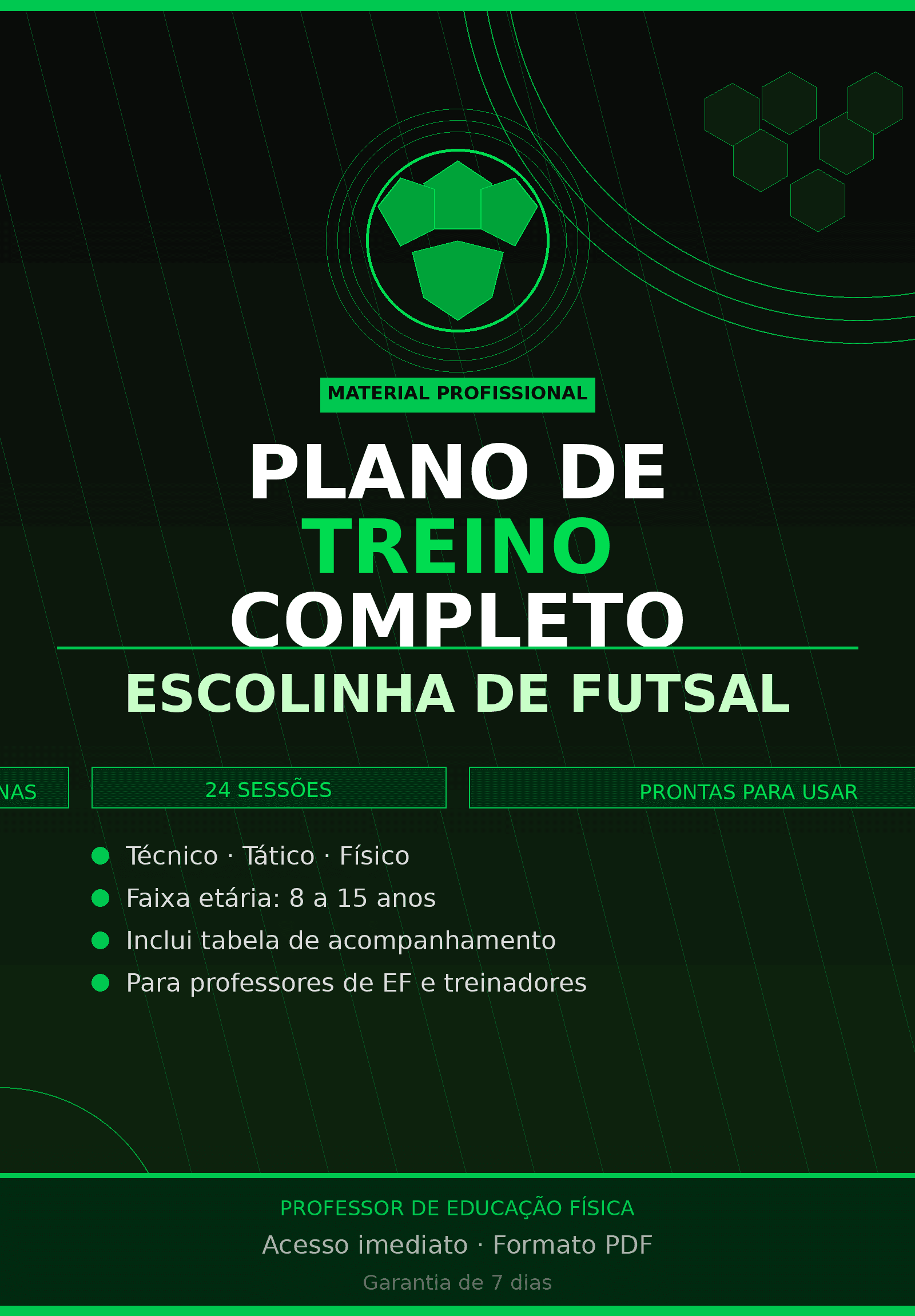 Plano de Treino Completo para Escolinhas de Futsal — 8 Semanas Prontas para Aplicar