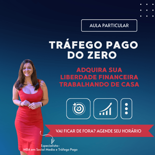Aula Particular de Tráfego Pago: Comece do Zero com Orientação 100% Personalizada