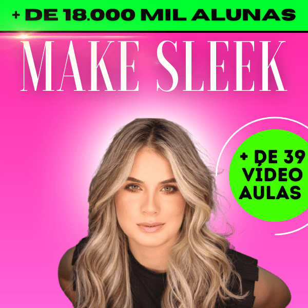 Curso de Maquiagem ''MAKE SLEEK 2.0'' - básico ao avançado (2 certificados)