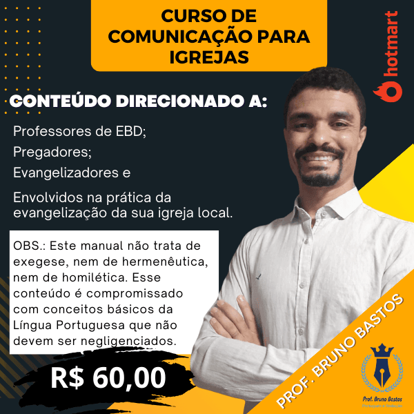 Curso de Português instrumental e Comunicação para Igrejas.