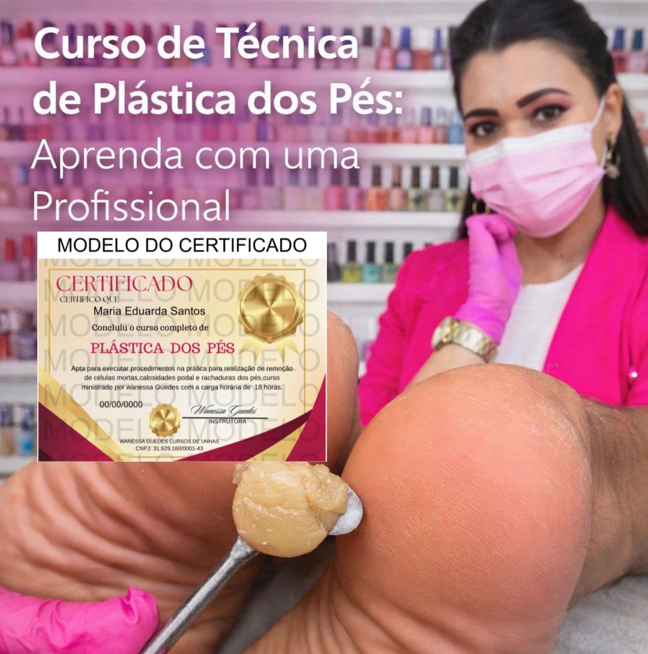 Curso de Técnica de Plástica dos Pés: Aprenda com uma Profissional