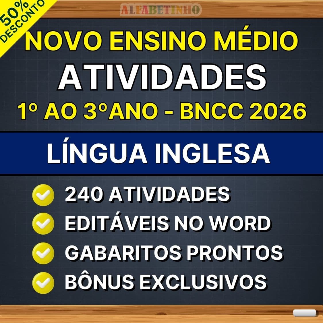 LÍNGUA INGLESA - Atividades - Ensino Médio - BNCC 2026