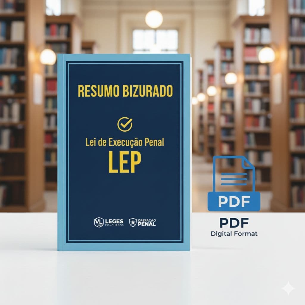 PRINCIPAIS ARTIGOS DA LEI DE EXECUÇÃO PENAL PARA CONCURSOS PÚBLICOS (eBook digital).