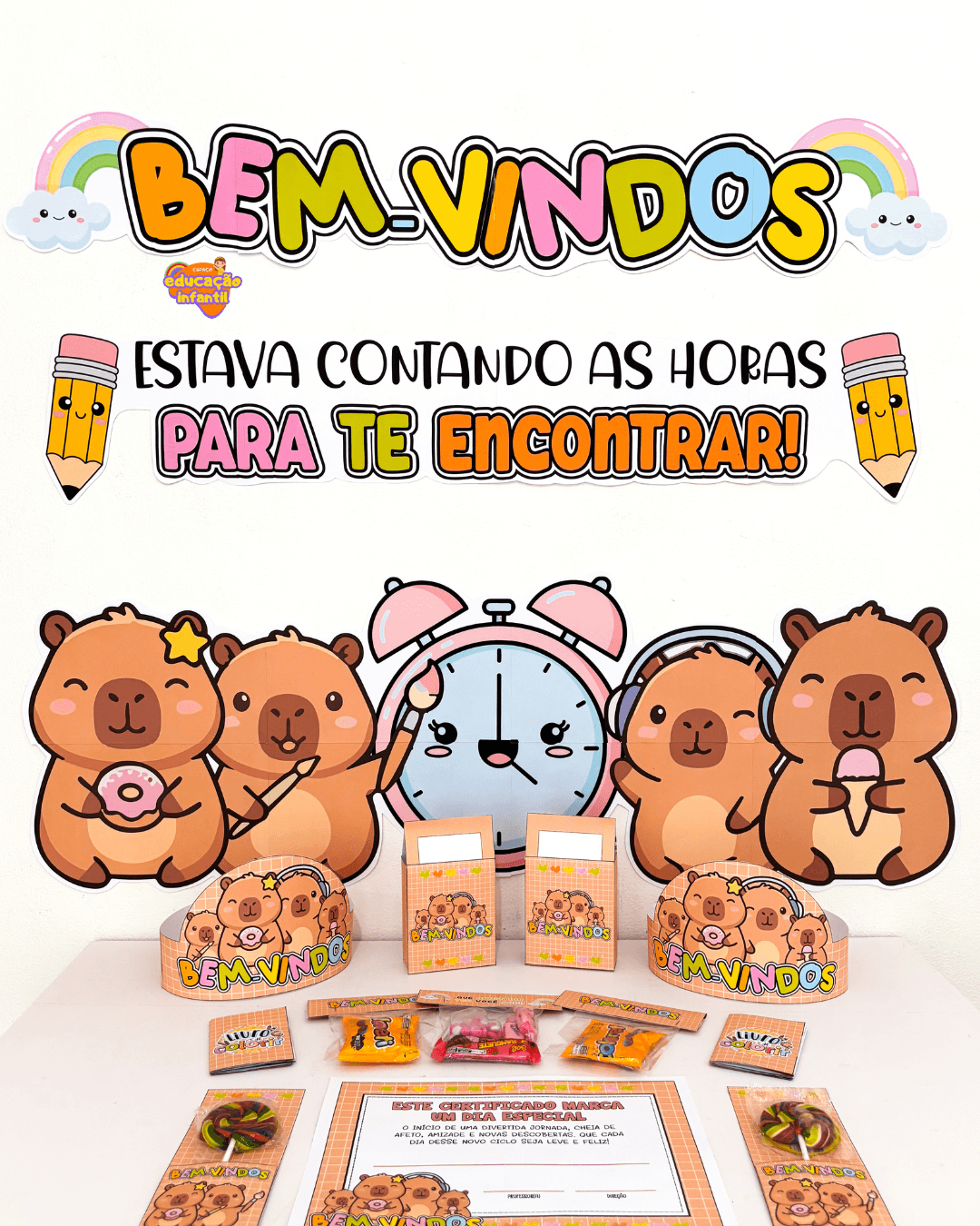 🦫💛 KIT VOLTA ÀS AULAS – CAPIVARA CUTE