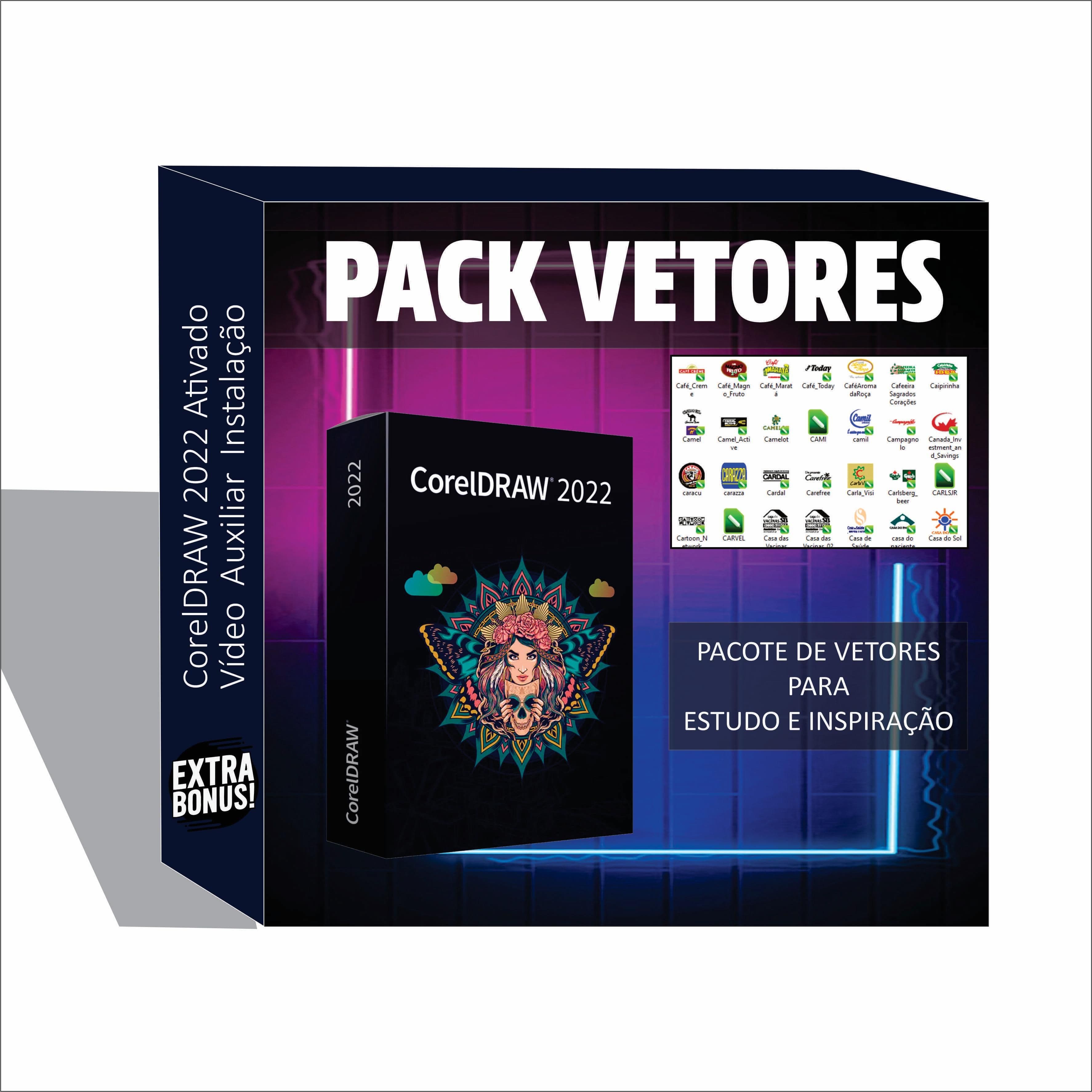 Pacote Exclusivo De Logos Vetores + Corel Draw 2022