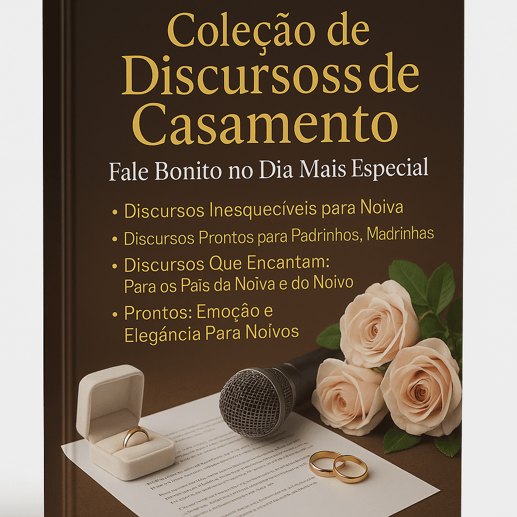 Discursos De Casamento para O Padrinho E Madrinhas e A Noiva e Pai Da Noiva E Do Noivo O Noivo