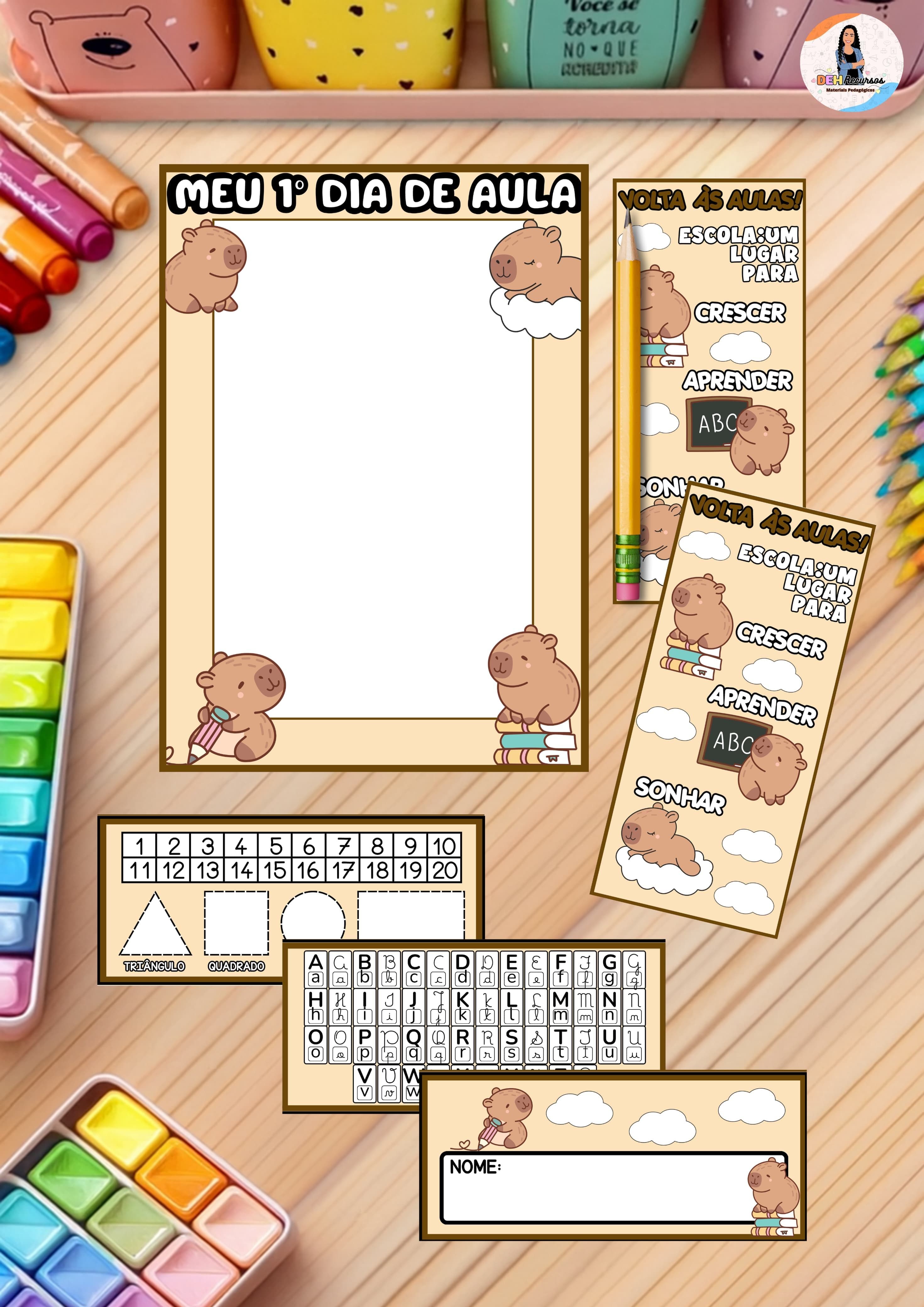 *LEMBRANCINHA VOLTA ÀS AULAS CAPIVARA 🤎☁️✨*