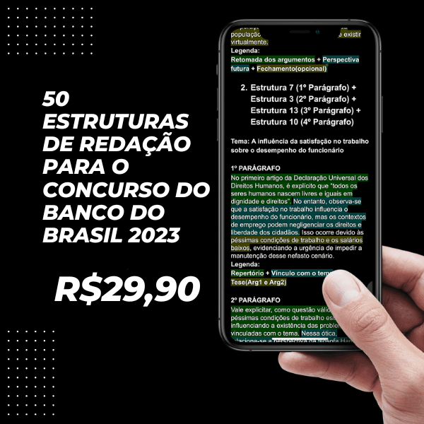 50 ESTRUTURAS DE REDAÇÃO PARA O CONCURSO DO BANCO DO BRASIL 2023