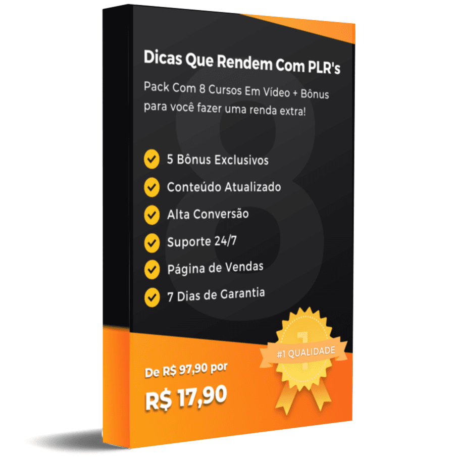 Dicas Que Rendem Com PLR's Pack Com 8 Cursos Em Vídeo + Bônus
