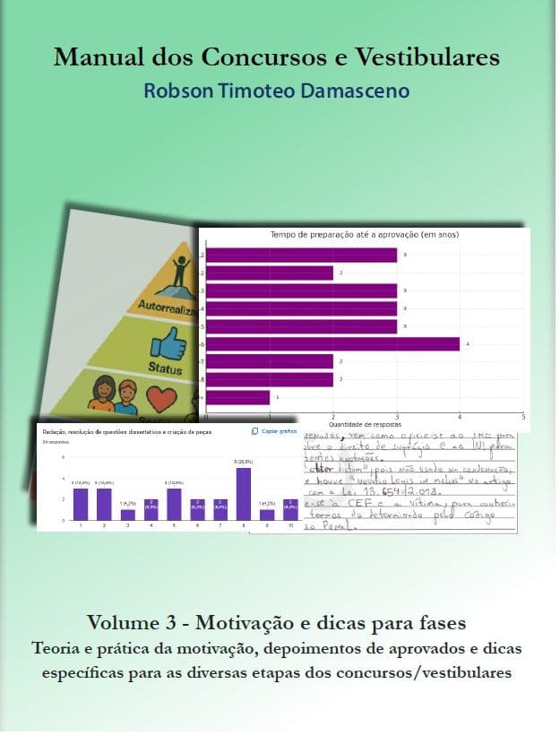 Manual dos Concursos e Vestibulares - Volume 3