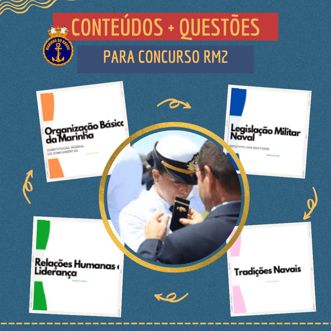 Combo para Oficiais RM2 Marinha do Brasil - Formação Militar Naval