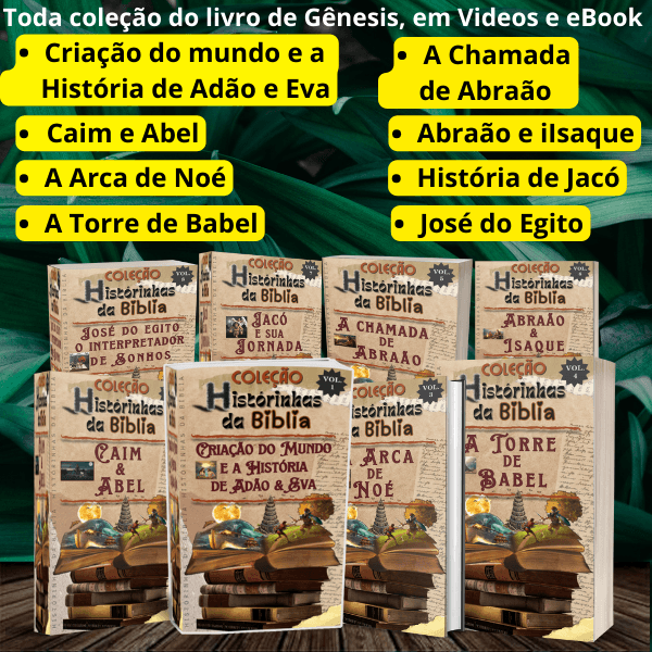 Coleção Completa do Livro de Gênesis: Vídeos e eBooks Resumidos e Explicados!