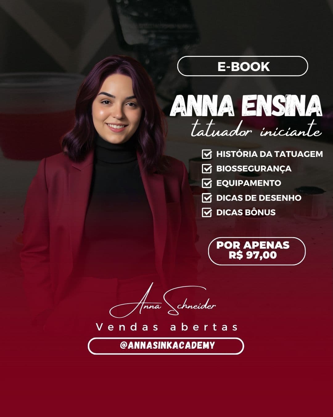 Anna ensina - tatuador iniciante