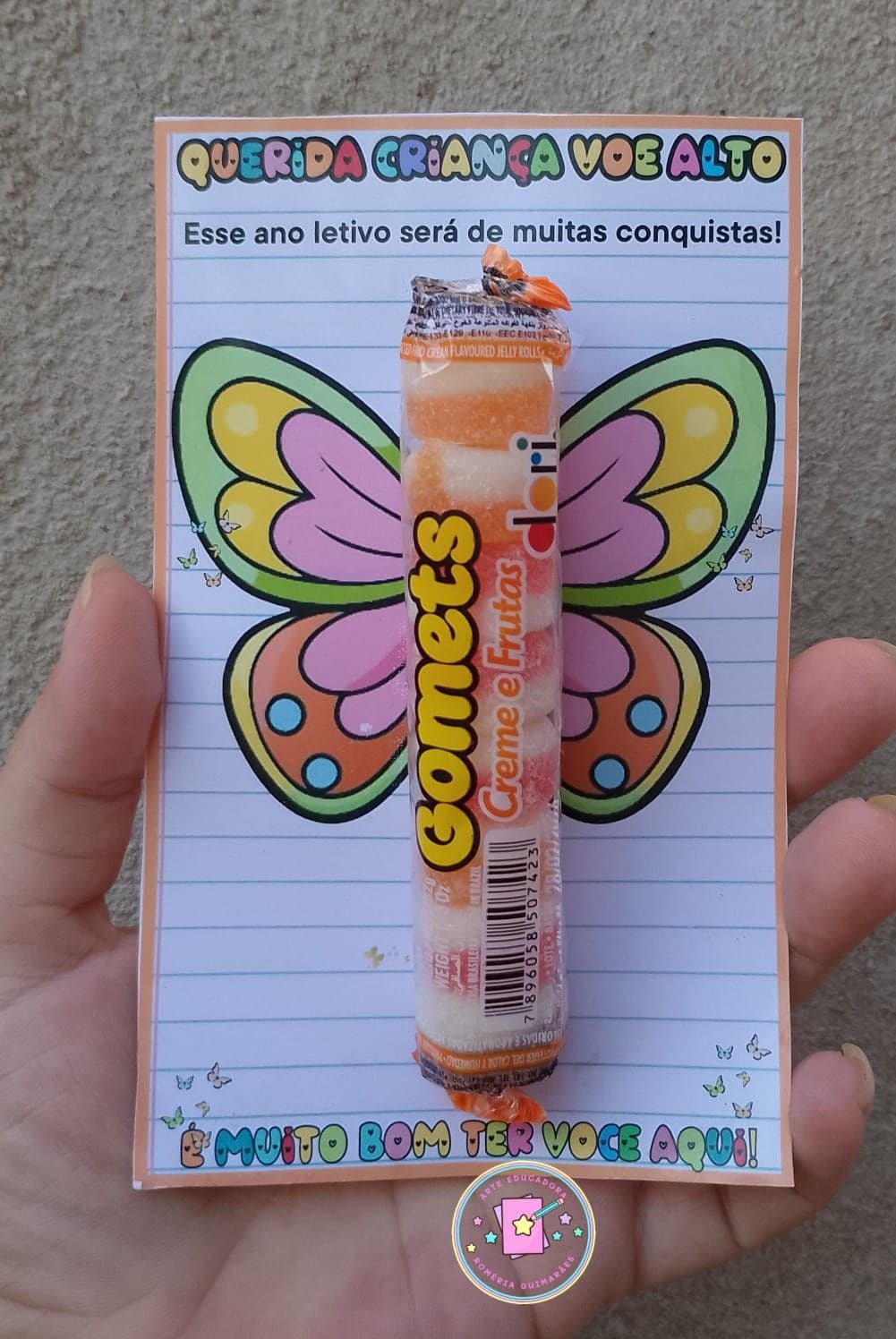 Lembrancinha VOLTA AS AULAS: VOE ALTO 🦋✨🦋🌻