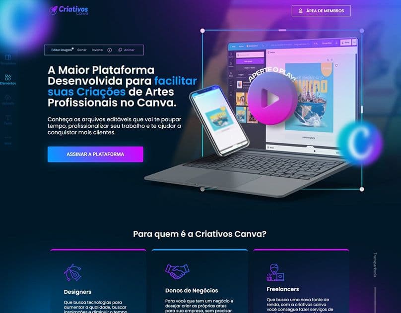 Transforme Seu Conhecimento em Vendas: Curso Completo de Landing Page no Canva