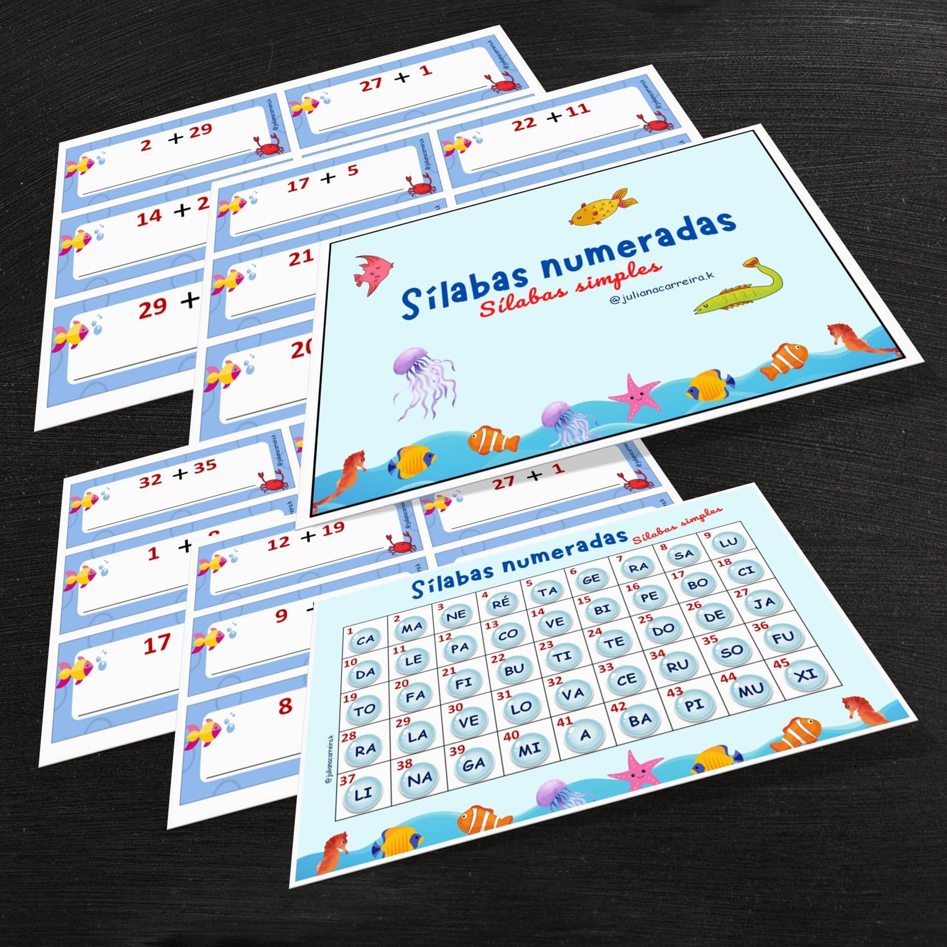 Sílabas Numeradas - Simples