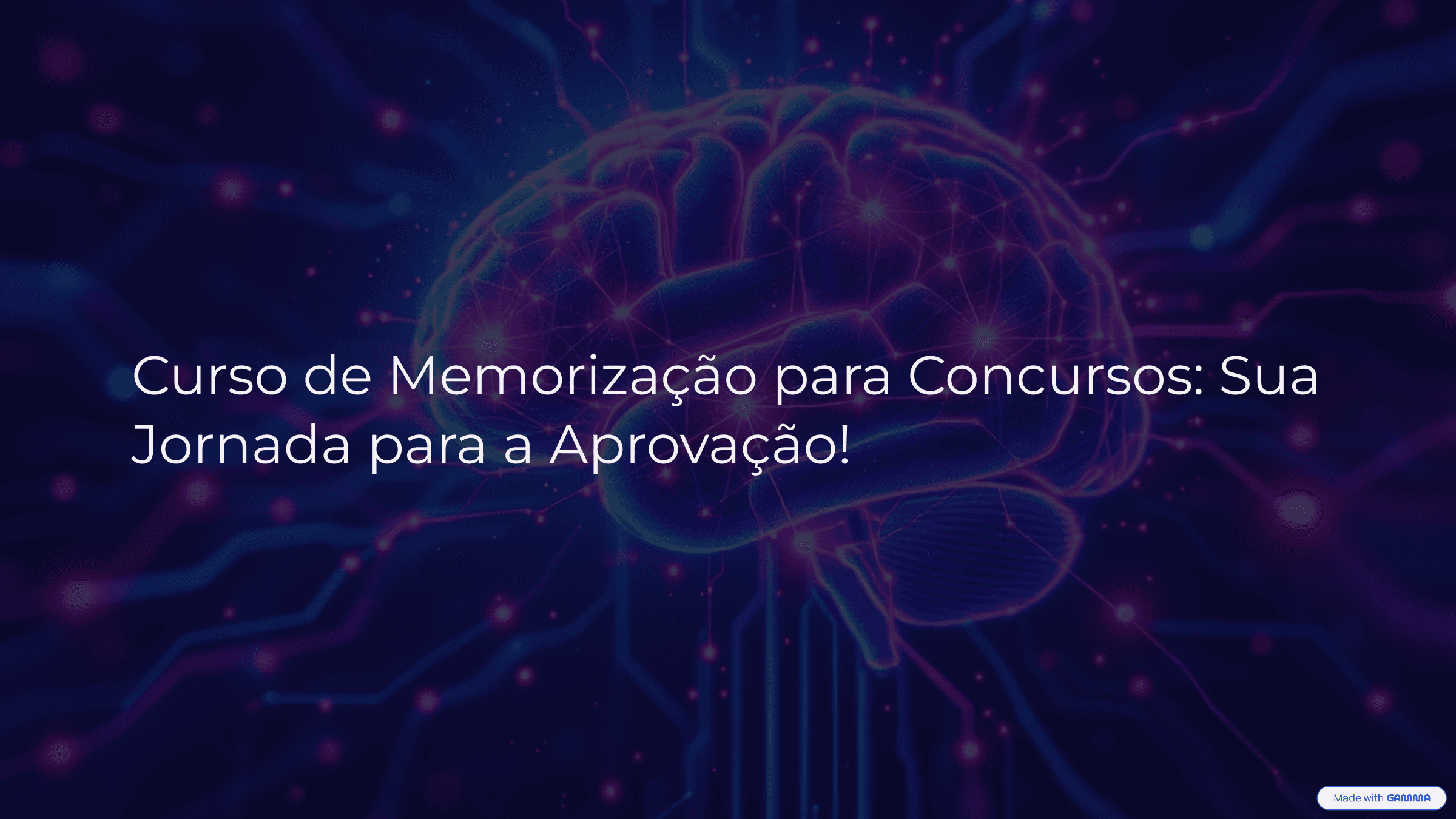 Curso de Memorização para Concursos: Sua Jornada para a Aprovação!