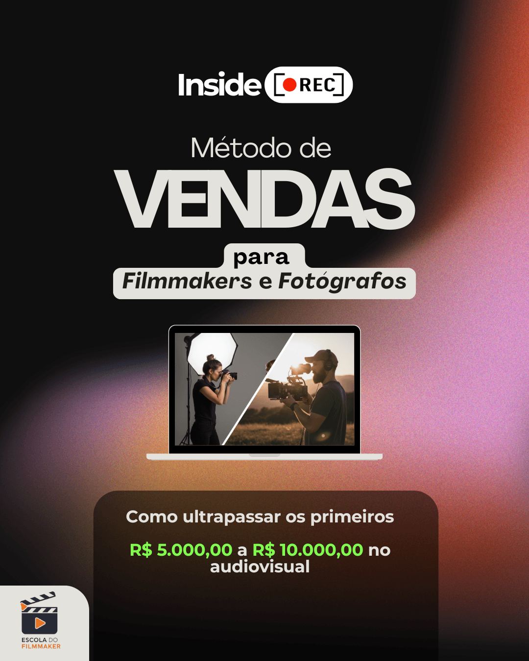 Inside REC - Método de Vendas para Filmmakers e Fotógrafos