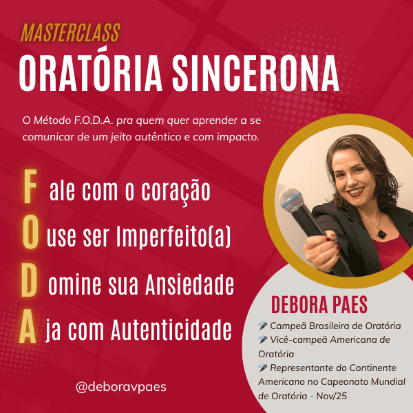 MasterClass Oratória Sincerona