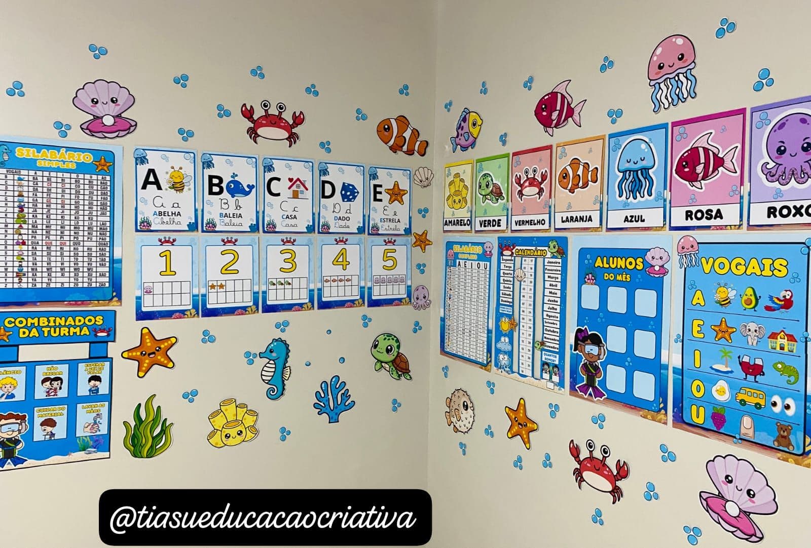 Kit Sala – Fundo do Mar + Painel de Porta + Brinde