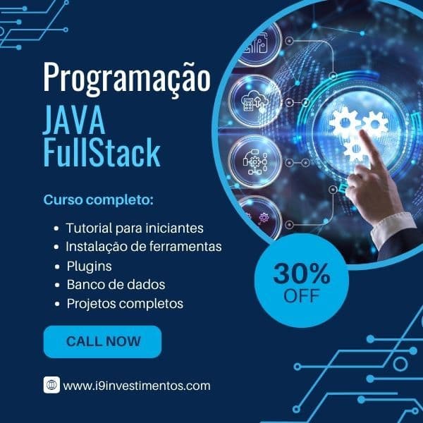 PROGRAMAÇÃO JAVA FULL STACK