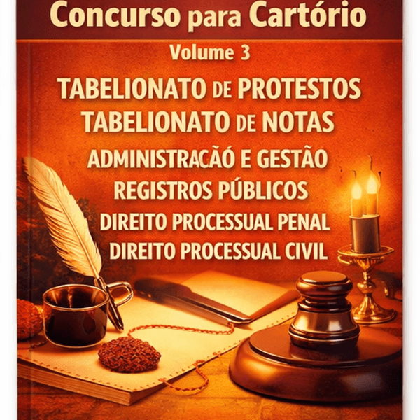 Concurso de Cartório V 3 Protestos Notas Proc Civil Proc Penal