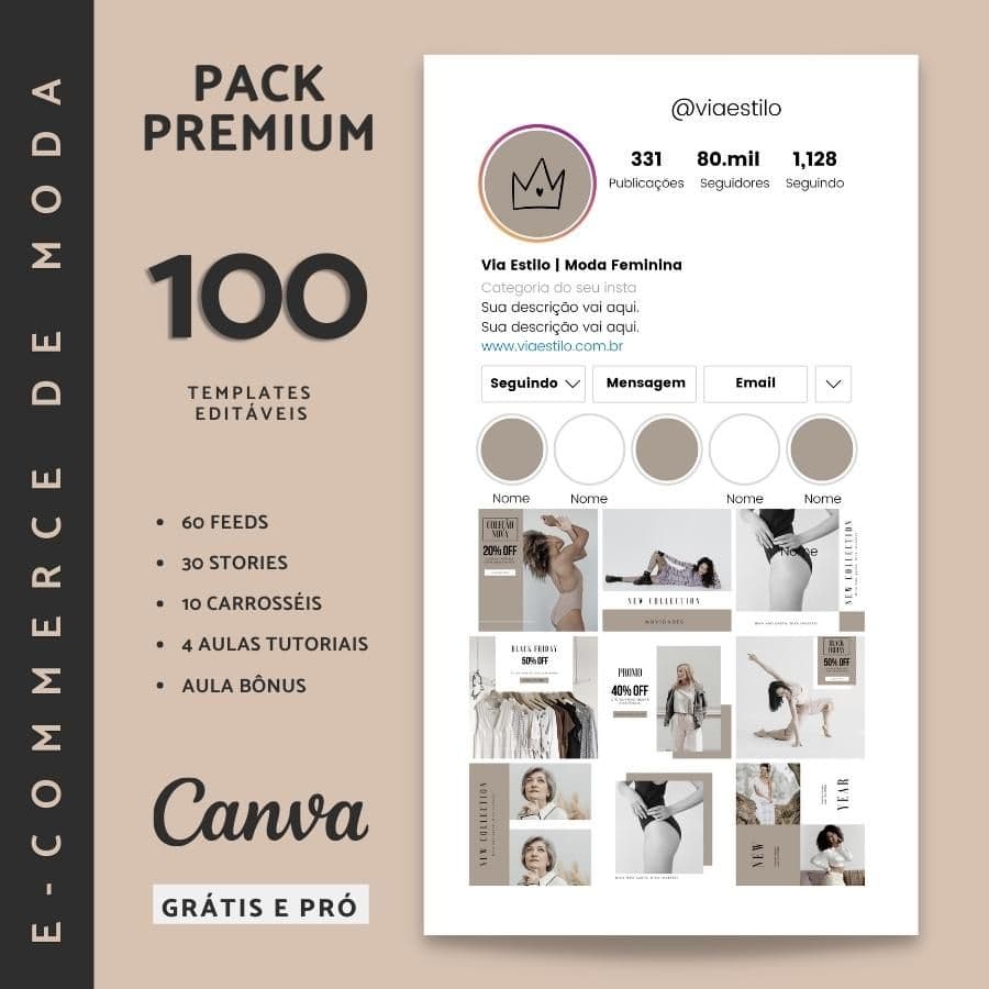 Pack canva premium - Ecommerce de Moda