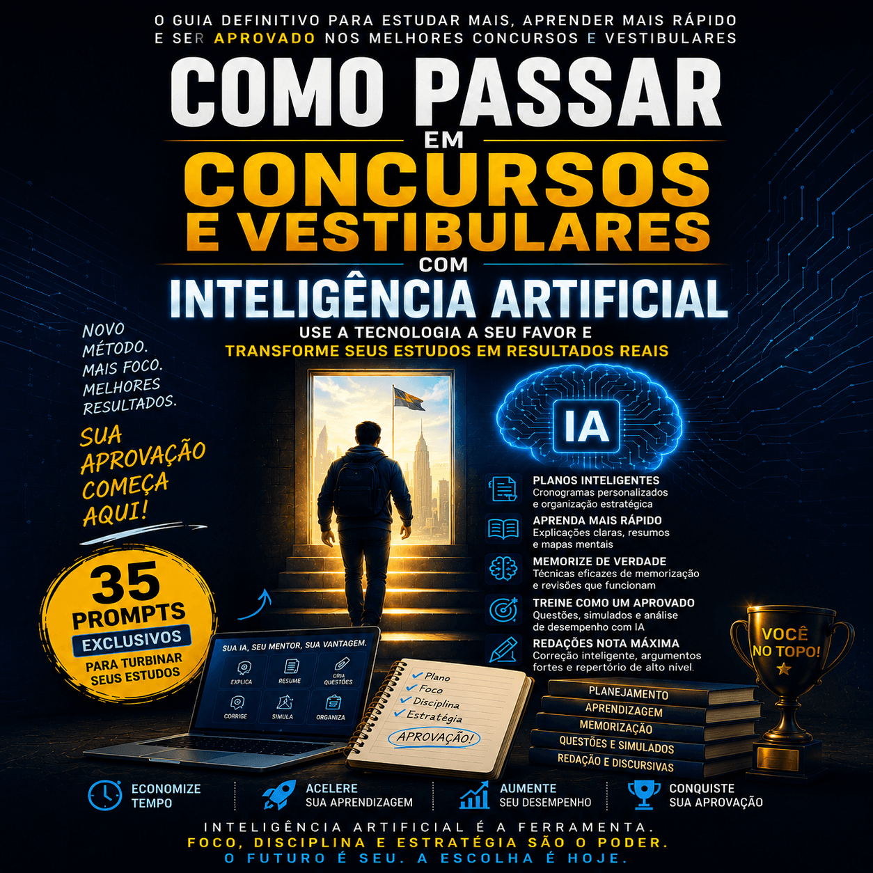 Como Passar em Concursos e Vestibulares com Inteligência Artificial