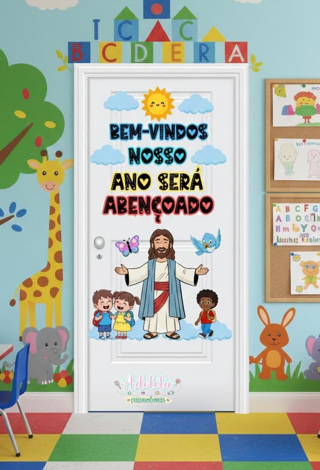Painel Porta Volta às Aulas Jesus