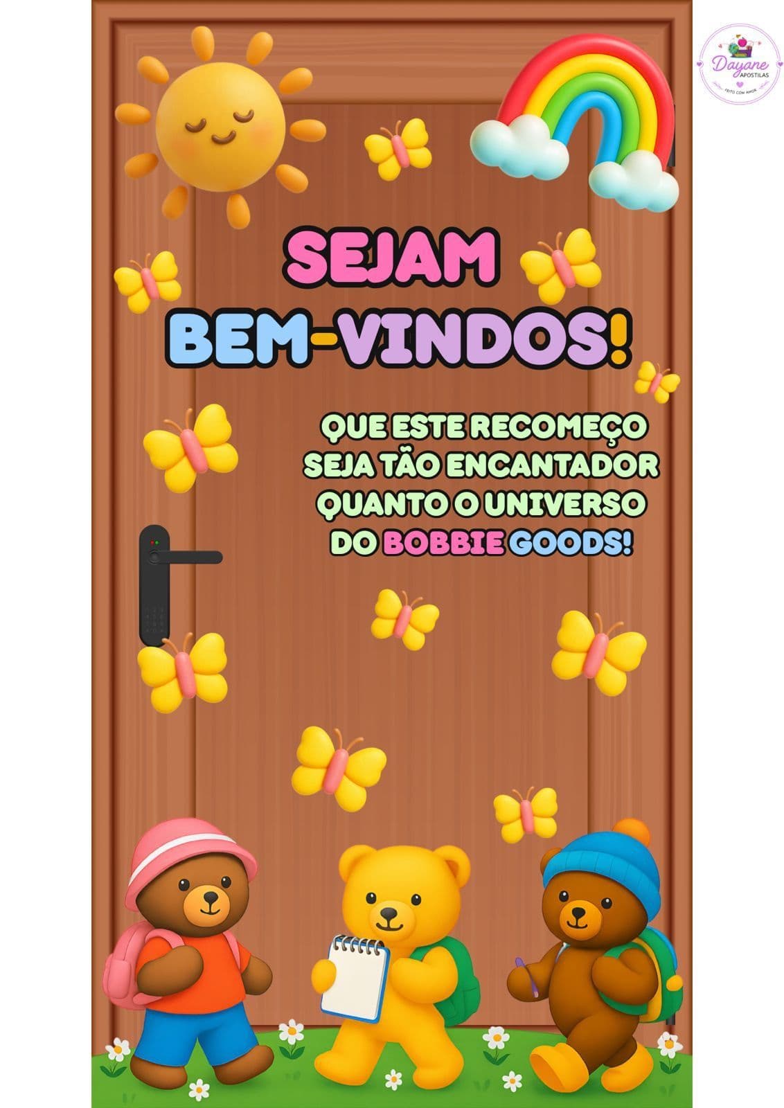 Painel de Porta - Volta às aulas (Bobbie Goods)