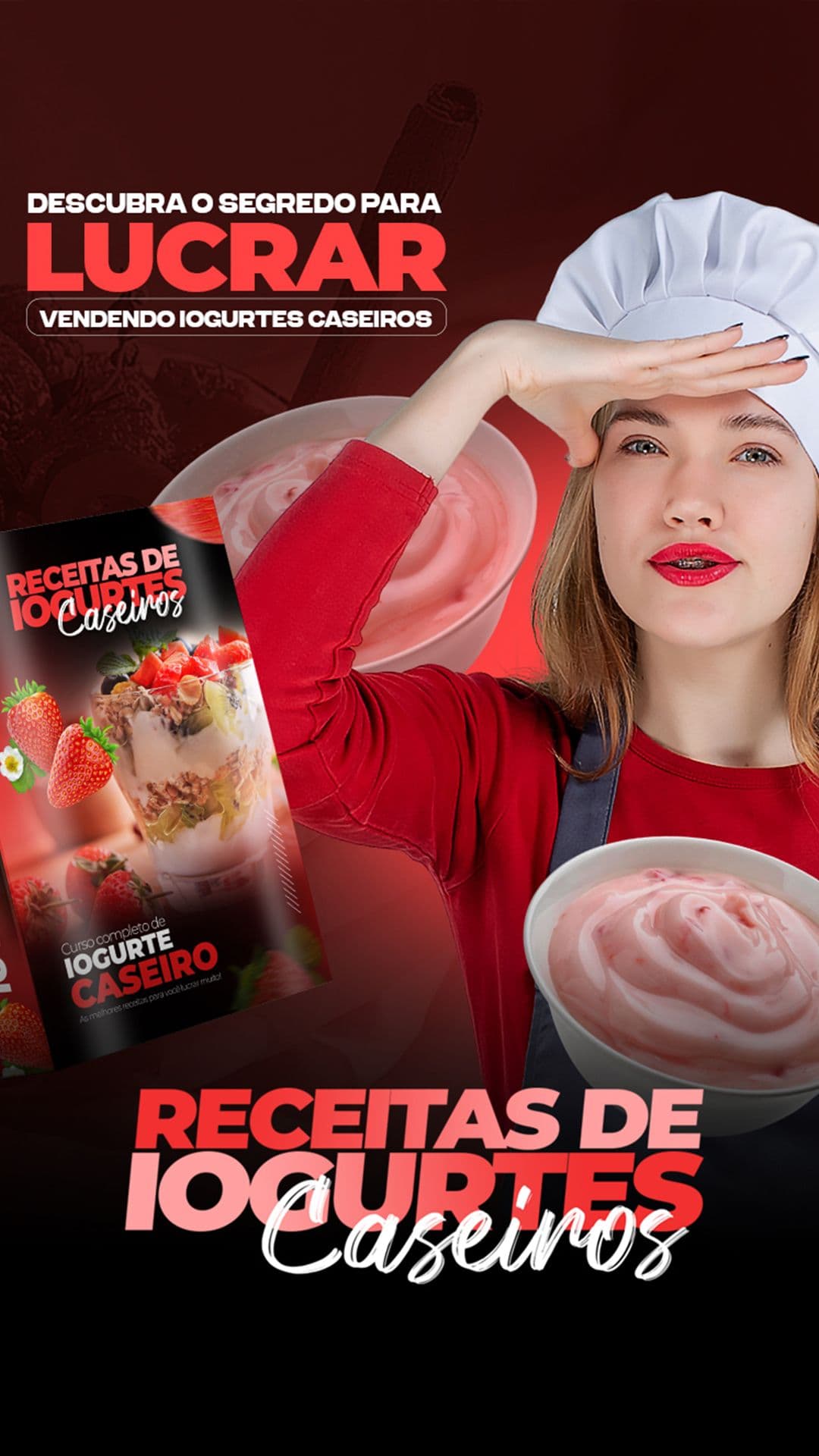 Curso de Iogurte Caseiros. Aulas em Vídeos