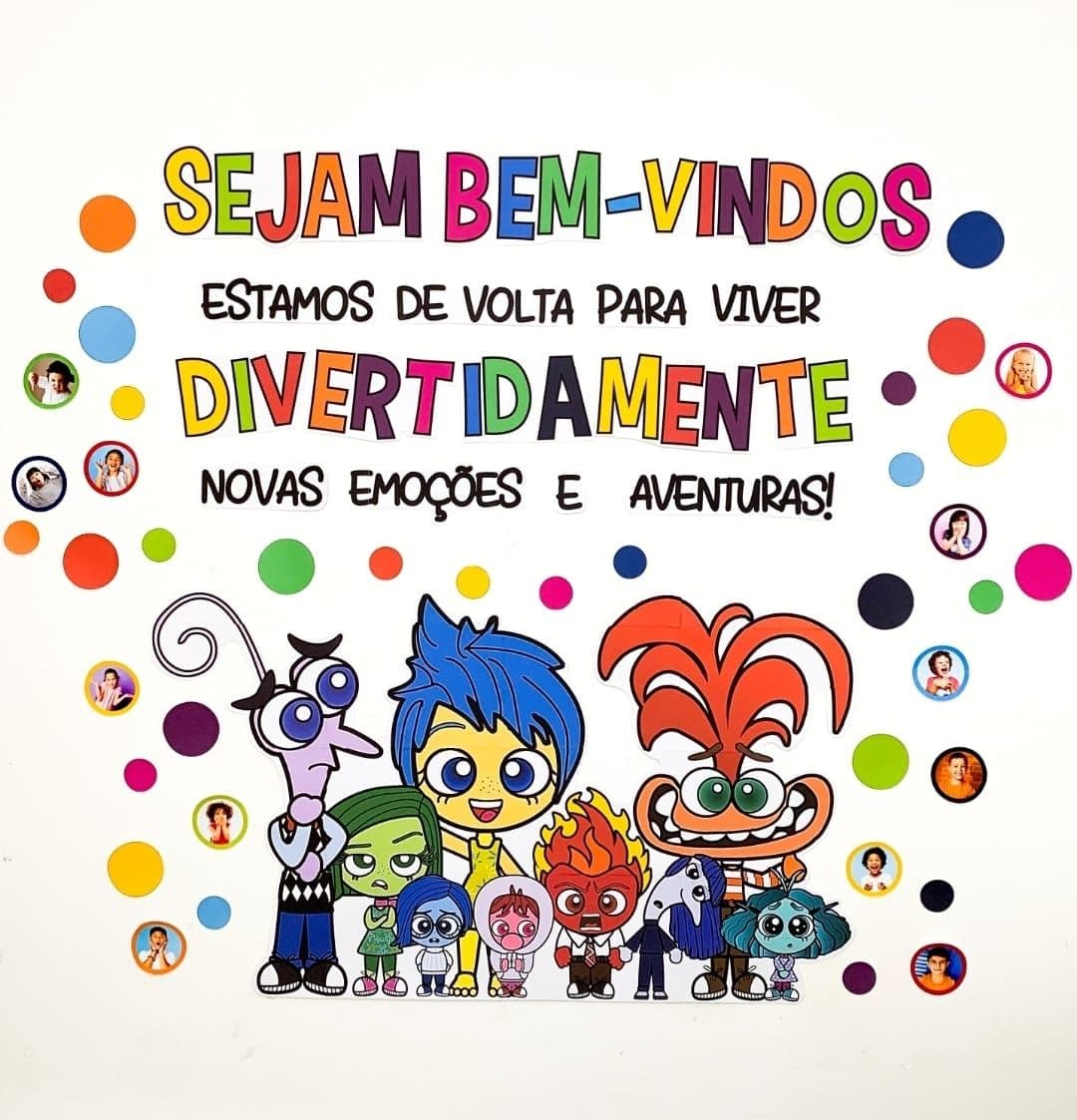 Painel Volta às Aulas - Divertidamente