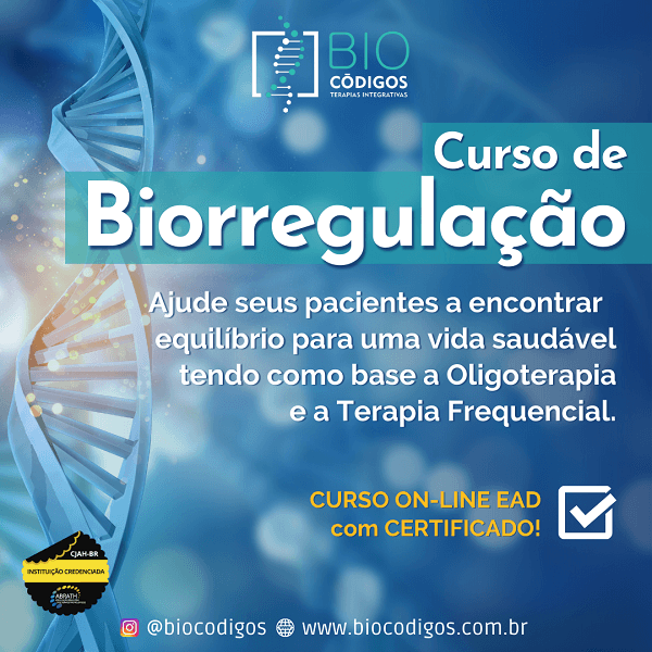 Curso de Biorregulação (baseado na Oligoterapia) - BIOCÓDIGOS