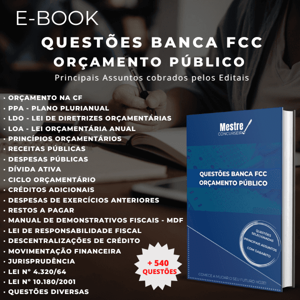Questões para Concursos - Banca FCC: Orçamento Público