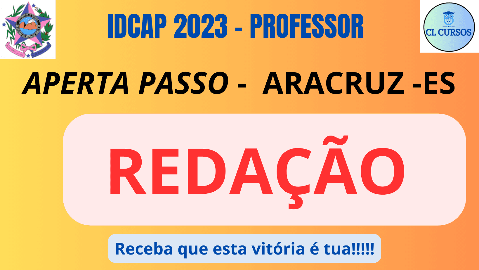APERTA PASSO - SEE ARACRUZ -ES - REDAÇÃO