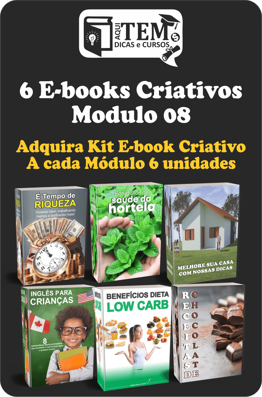 6 E-books Criativos Modulo 08
