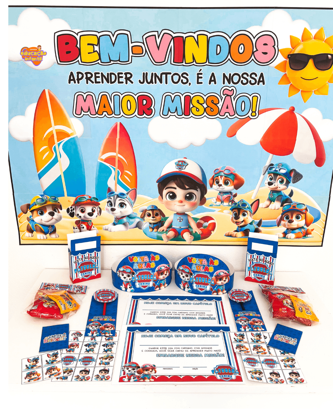 Kit Volta às Aulas Patrulha Canina