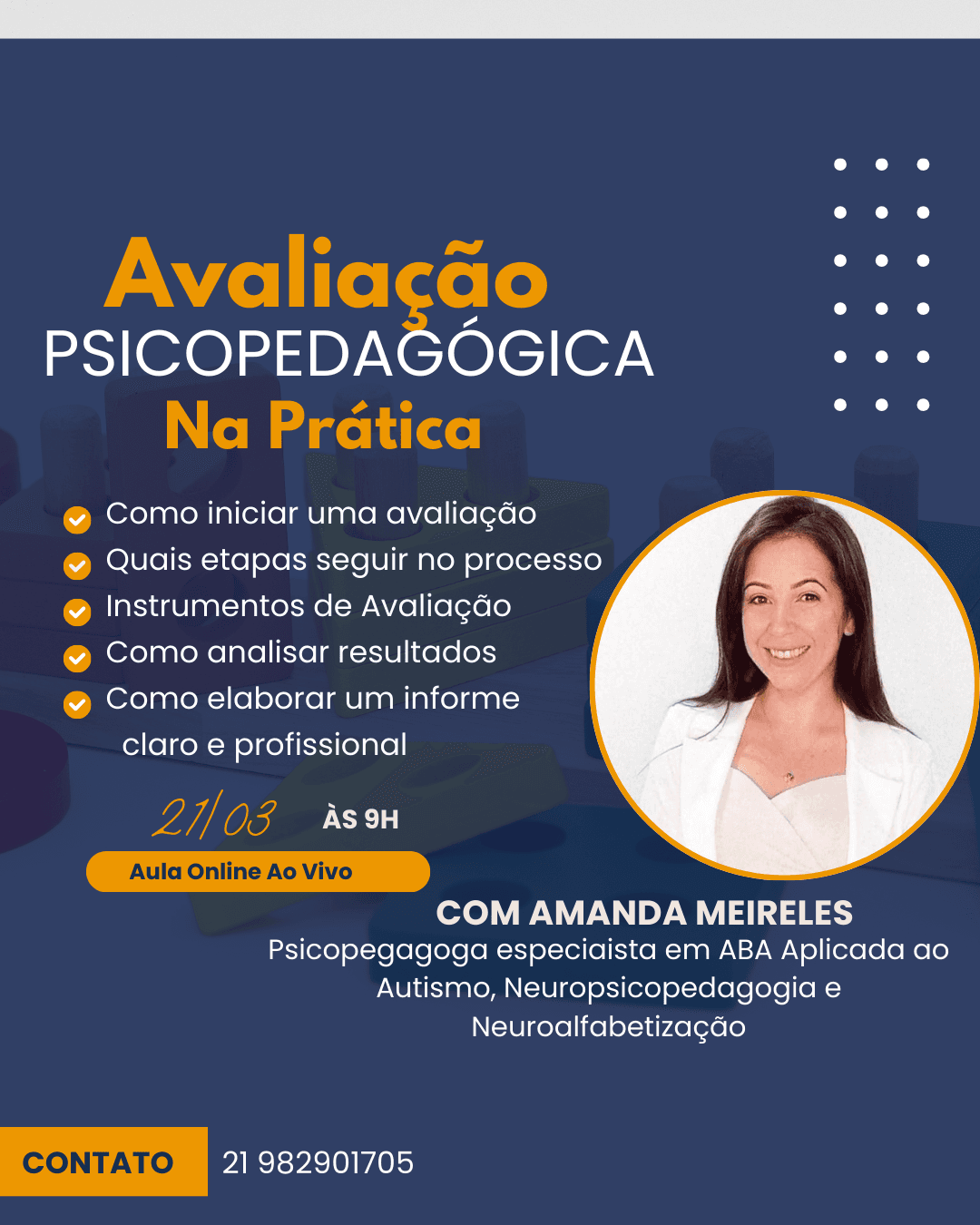 Curso Online ao Vivo: Avaliação Psicopedagógica na Prática