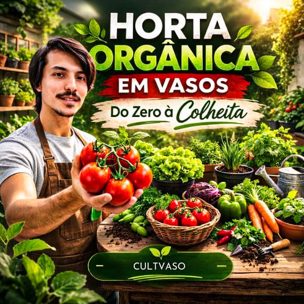 Horta Orgânica em Vasos — O Método Completo da Semente à Colheita