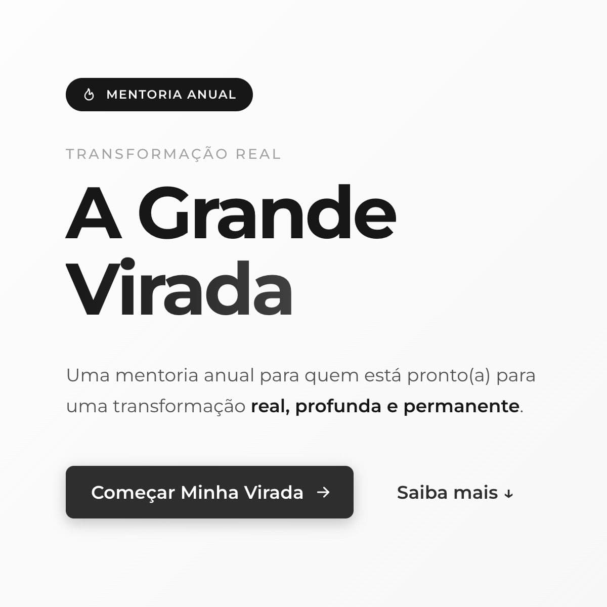 A Grande Virada de Chave