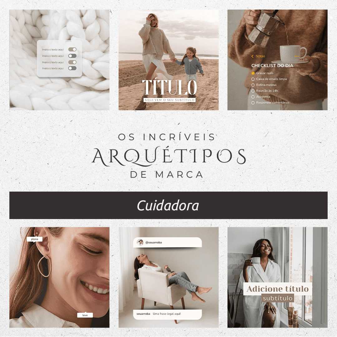 Pack Canva Arquétipo da Cuidadora