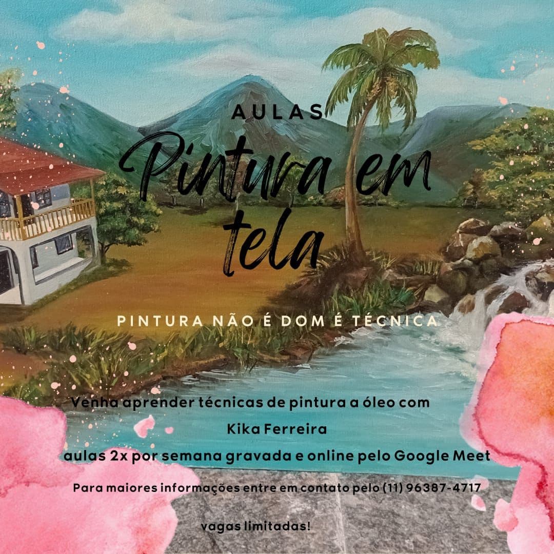Curso de Pintura em Tela sem segredos